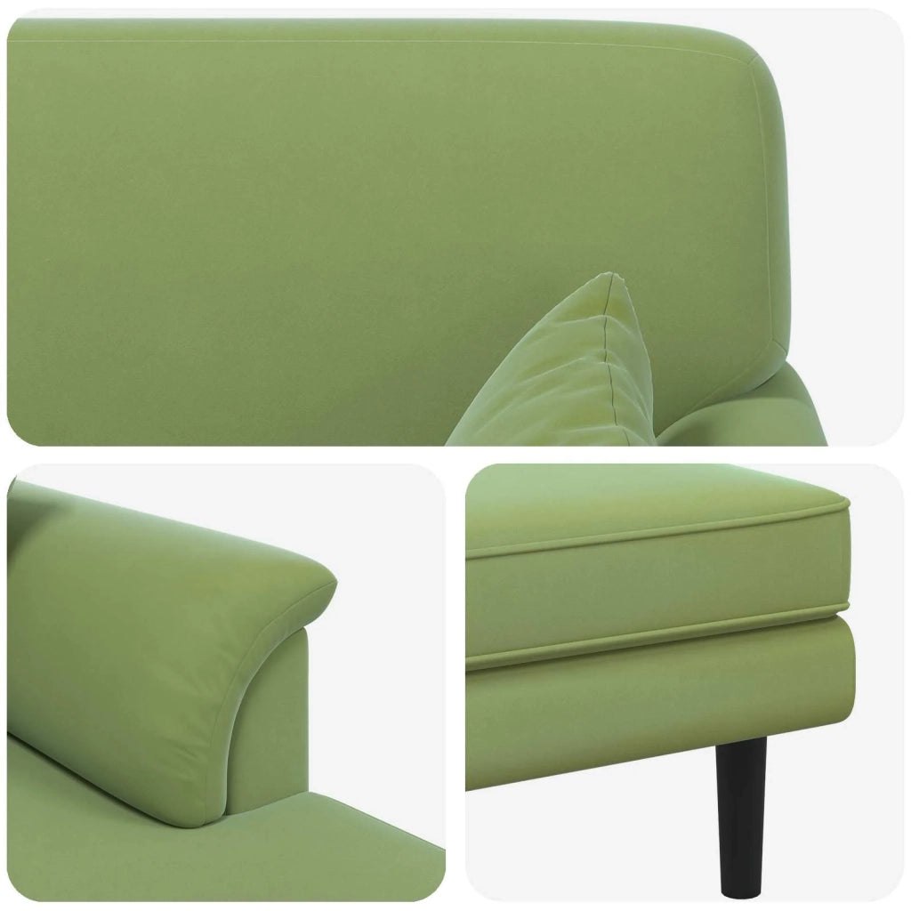 Chaise longue Verde chiaro Velluto 42048043