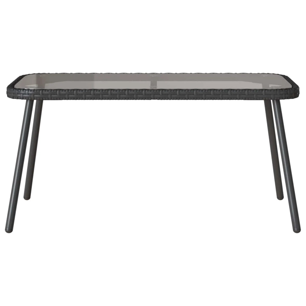 Set Divano da Giardino con cuscino 2 pcs Nero polyrattan 3328648