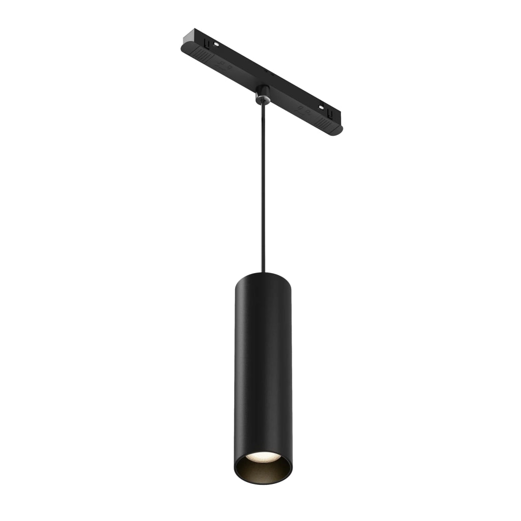Maytoni Lampada Da Binario A Sospensione Exility Focus LED 1 Luce LED Integrato Nero Metallo