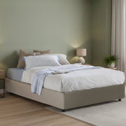 Letto Matrimoniale Abbas, Letto Matrimoniale Contenitore Made in Italy, Grigio