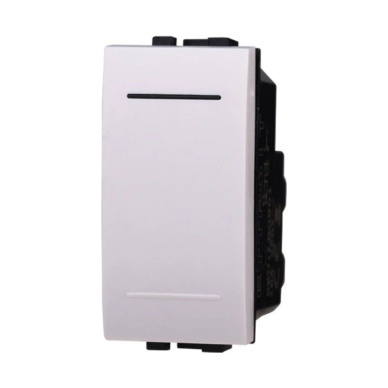 Interruttore 1P 16A Unipolare Colore Bianco Compatibile Con Bticino Living Light