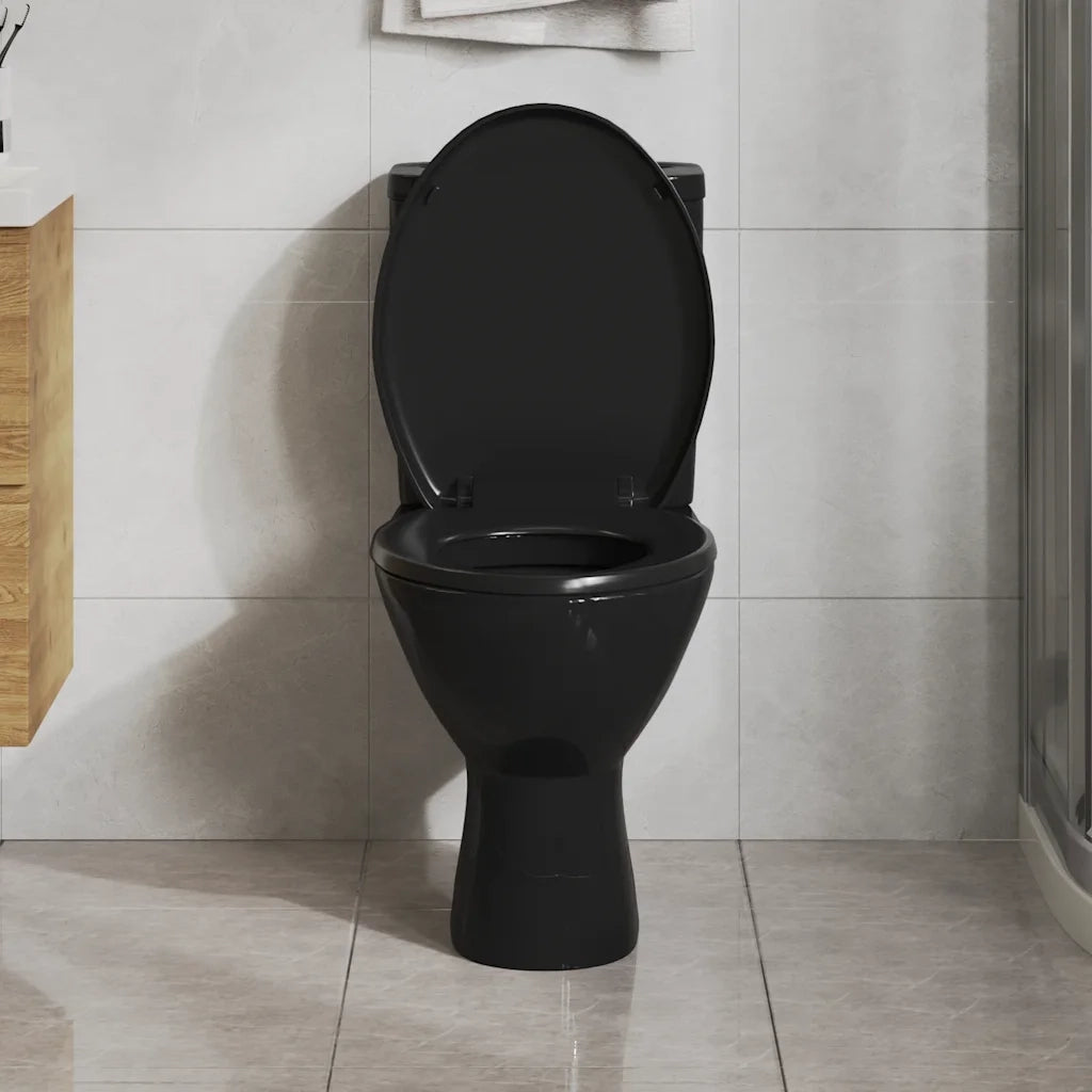 Copriwater Ammortizzato a Sgancio Rapido Nero cod mxl 54017