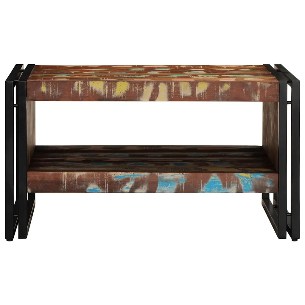 Tavolino Salotto Multicolore 70x50x38cm Legno Massello Recupero 4102711