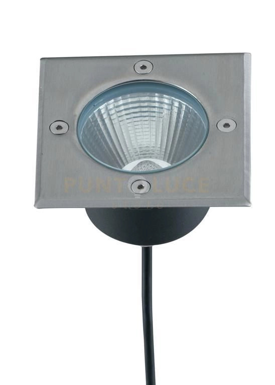 FARO A INCASSO CALPESTABILE LED WALK ACCIAIO QUADRATO 12W 1500LM 4000K IP67 14X14X9,15CM
