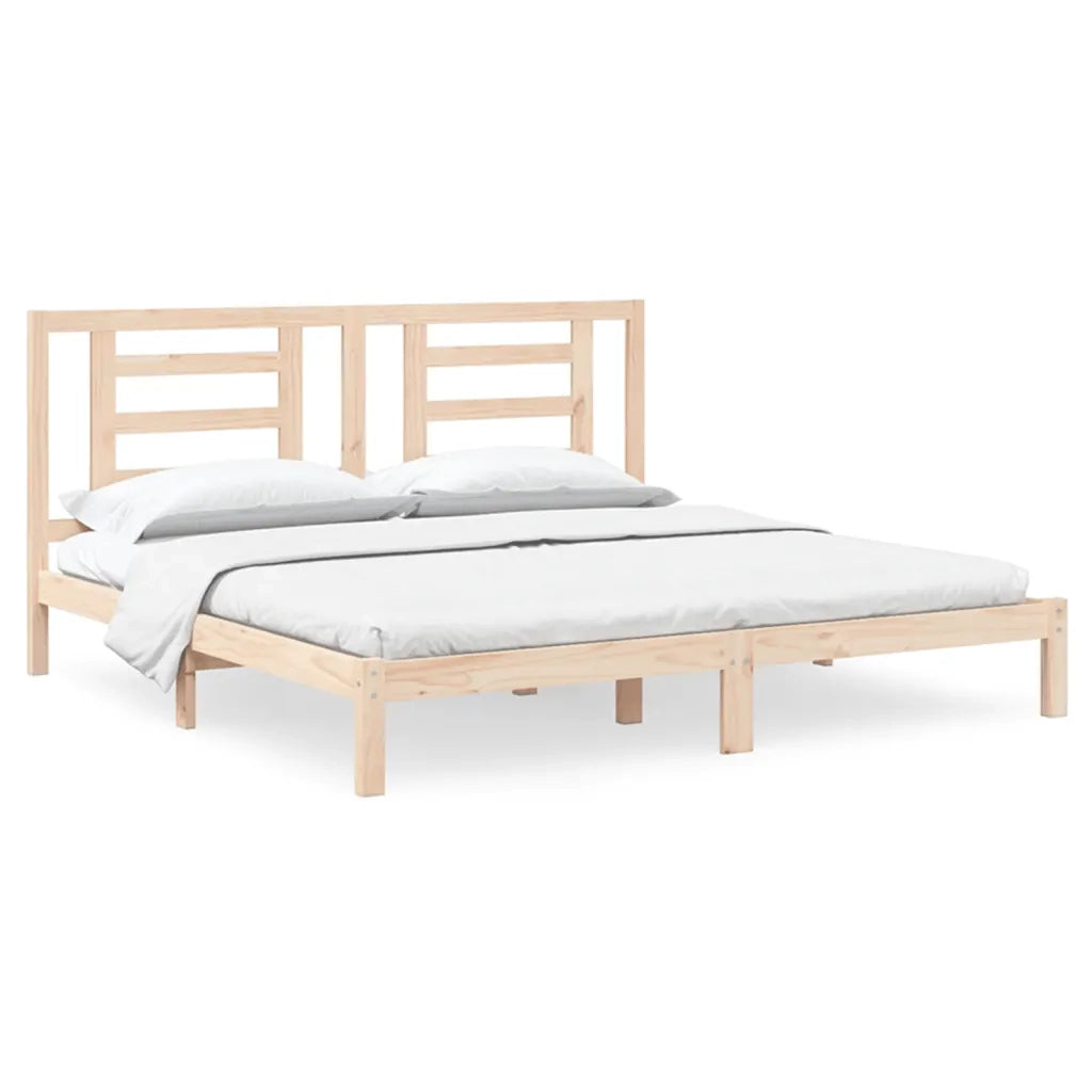 Giroletto senza Materasso 200x200 cm in Legno Massello di Pino 3104368
