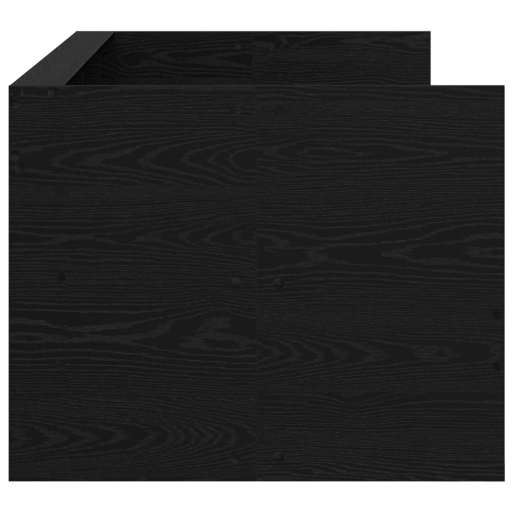 Telaio del letto con storage Rovere Nero 80 x 200 cm 3429643