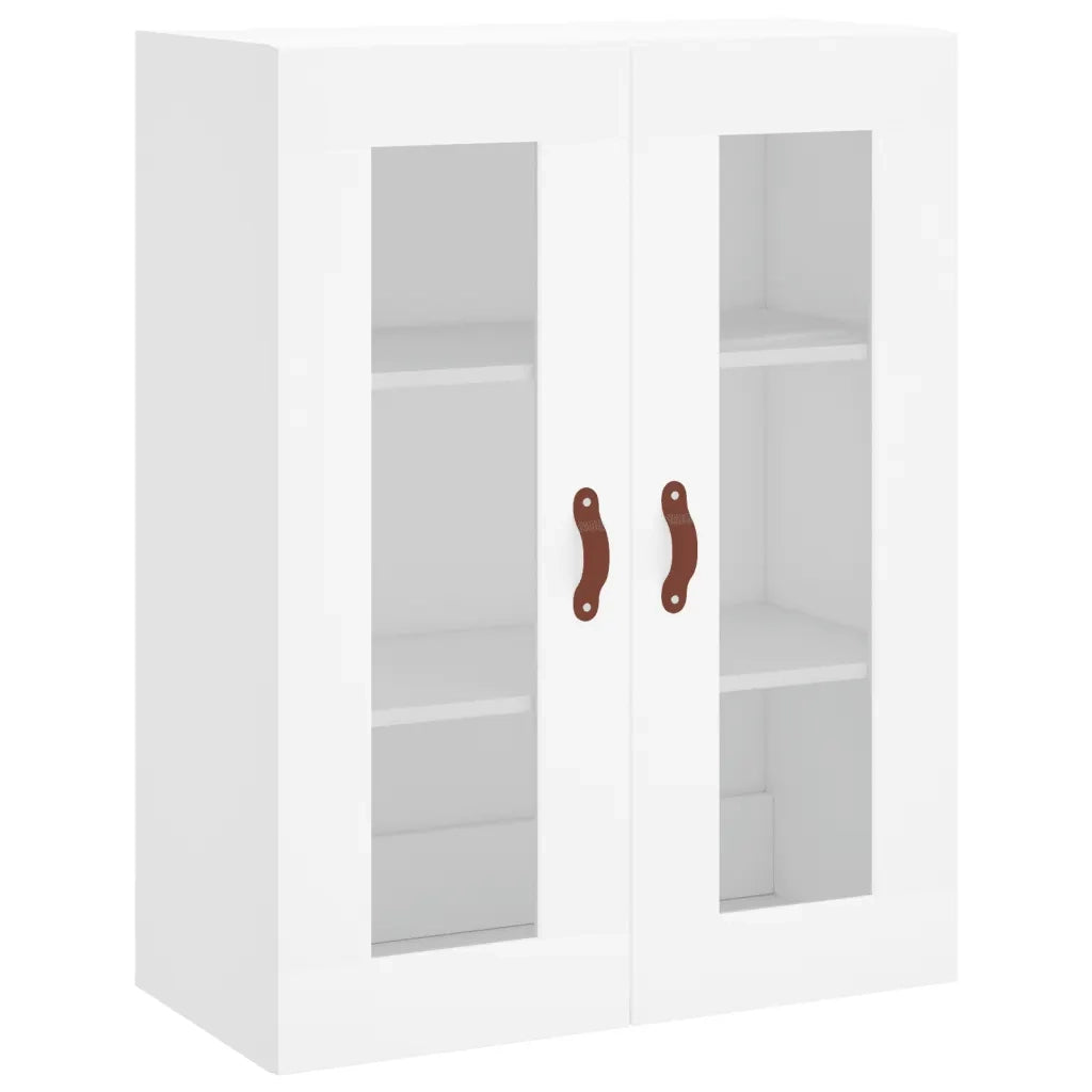 Credenza-Buffet-Armadio da cucina Bianca 69,5x34x180 cm in Legno Multistrato 142901