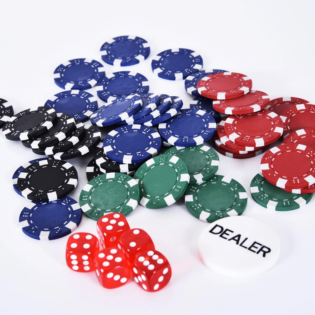 Set di poker con 200 gettoni ¨C Zephmum ¨C 29,5x20,5x6,5 cm