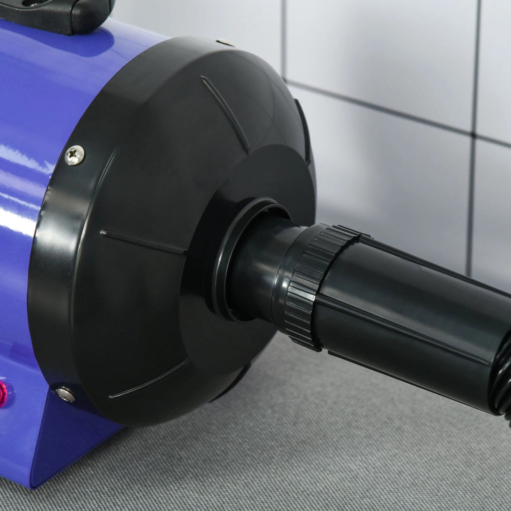 Asciugatore professionale per cani e gatti ¨C Xylo ¨C 2800W temperatura regolabile 3 ugelli blu