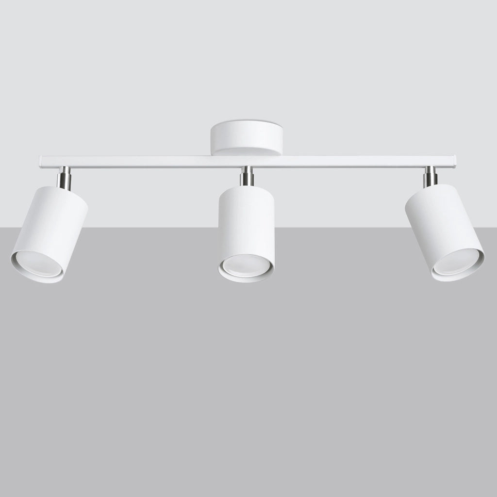 Pure Lume Fjello plafoniera 3 spot orientabili bianca