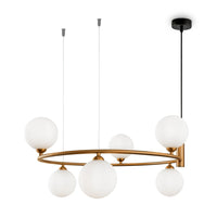 Lampada pendente Modern in Metallo Ring Ottone