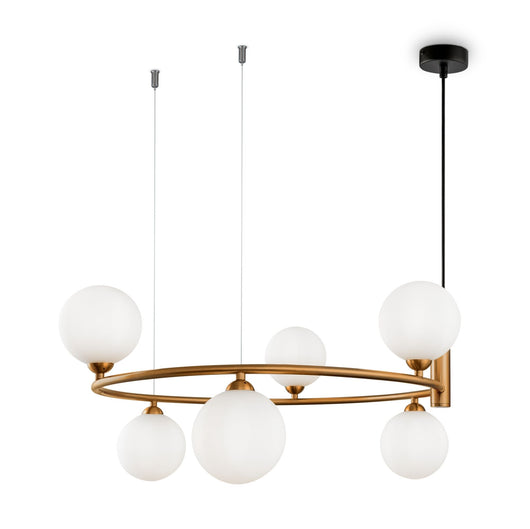 Lampada pendente Modern in Metallo Ring Ottone