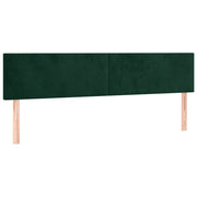 Testiera | Testata Verde Scuro 160x5x78/88 cm in Velluto