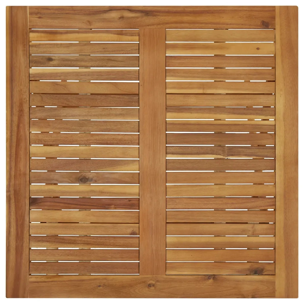 Tavolo da Giardino Pieghevole 90x90x75 cm in Massello d'Acacia cod mxl 34552