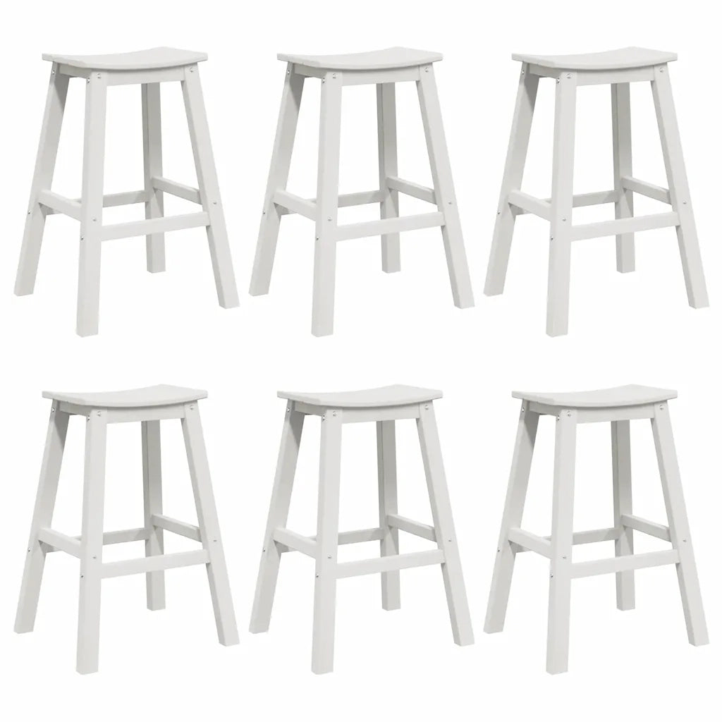 Set Bar da Giardino 6 pcs Bianco HDPE 3335807