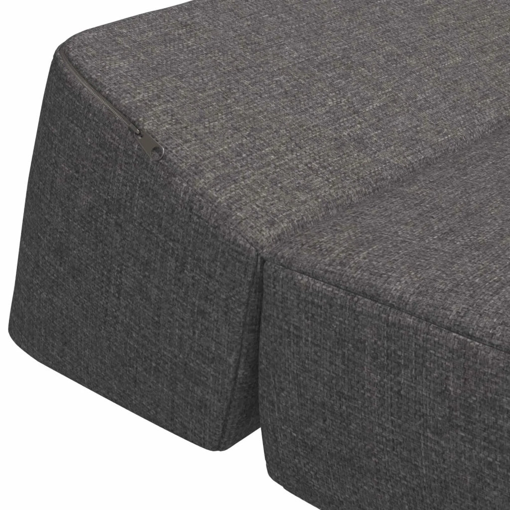 Divano Letto Pieghevole Grigio Chiaro 60 x 70 x 41 cm Tessuto