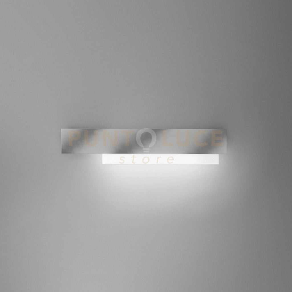 DOHA A/G - APPLIQUE ACCIAIO A LED 3000K 2100LM 25W ALLUMINIO E METACRILATO