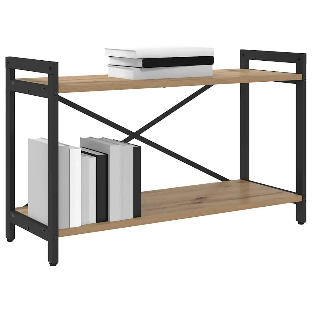 vidaXL Libreria rovere artigianale 80 x 30 x 48.5 cm Legno multistrato