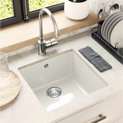 Lavello Bianco 430 x 460 mm 80% Quarzo e 20% Resina