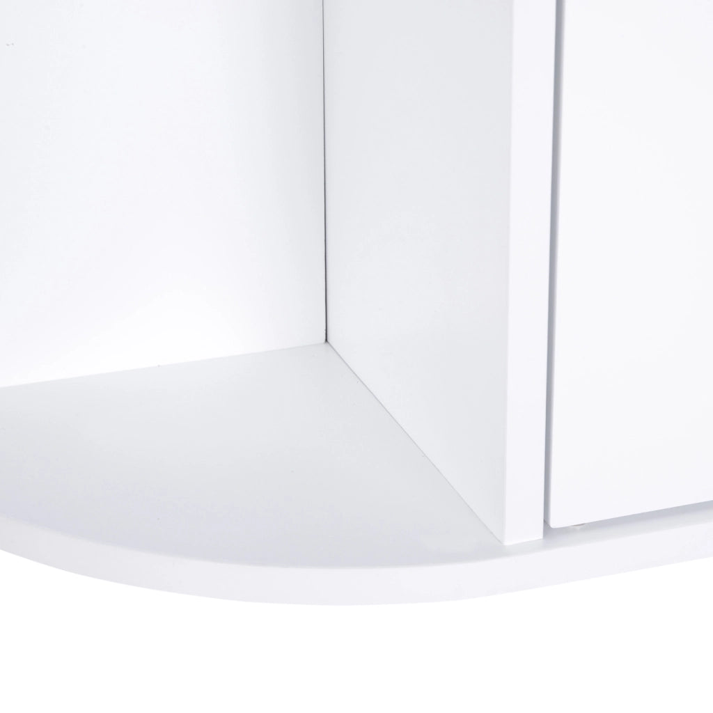 Mobile da Bagno con Specchio ¨C Xylo ¨C Bianco con Ante e Ripiani 66x17x63 cm