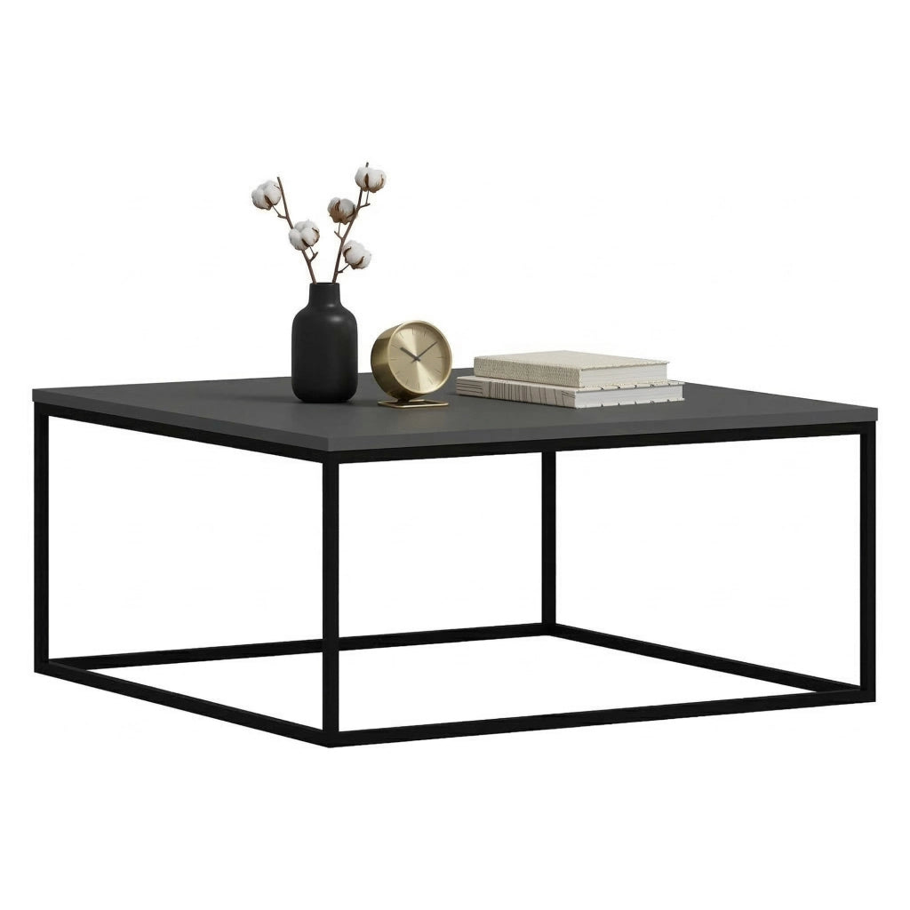 Arcella, Tavolino da Salotto un Vano, 90x90x42h cm Grigio