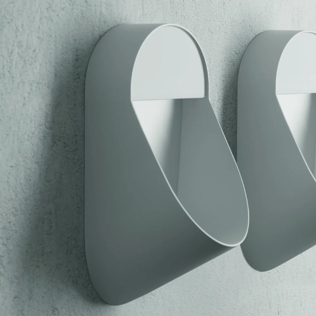 Orinatoio Sospeso Senza Brida Ceramica Cielo "Era" Bianco Lucido