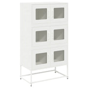 Credenza | Madia | Buffet da pranzo | Armadio da pranzo Bianca 68x39x123 cm in Acciaio
