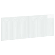Testiera da Muro ALKMAAR Bianco Lucido Legno ingegnerizzato 896299