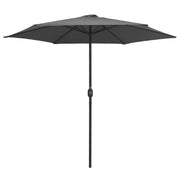Ombrellone da Esterni-Ombrello da giardino con Palo in Alluminio 270x246cm Antracite