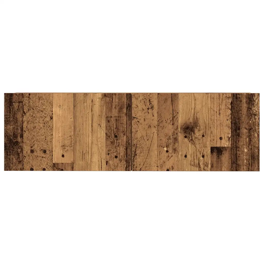 Set Mobile TV 7 pz Montato a Parete Legno Antico in Truciolato 3329211