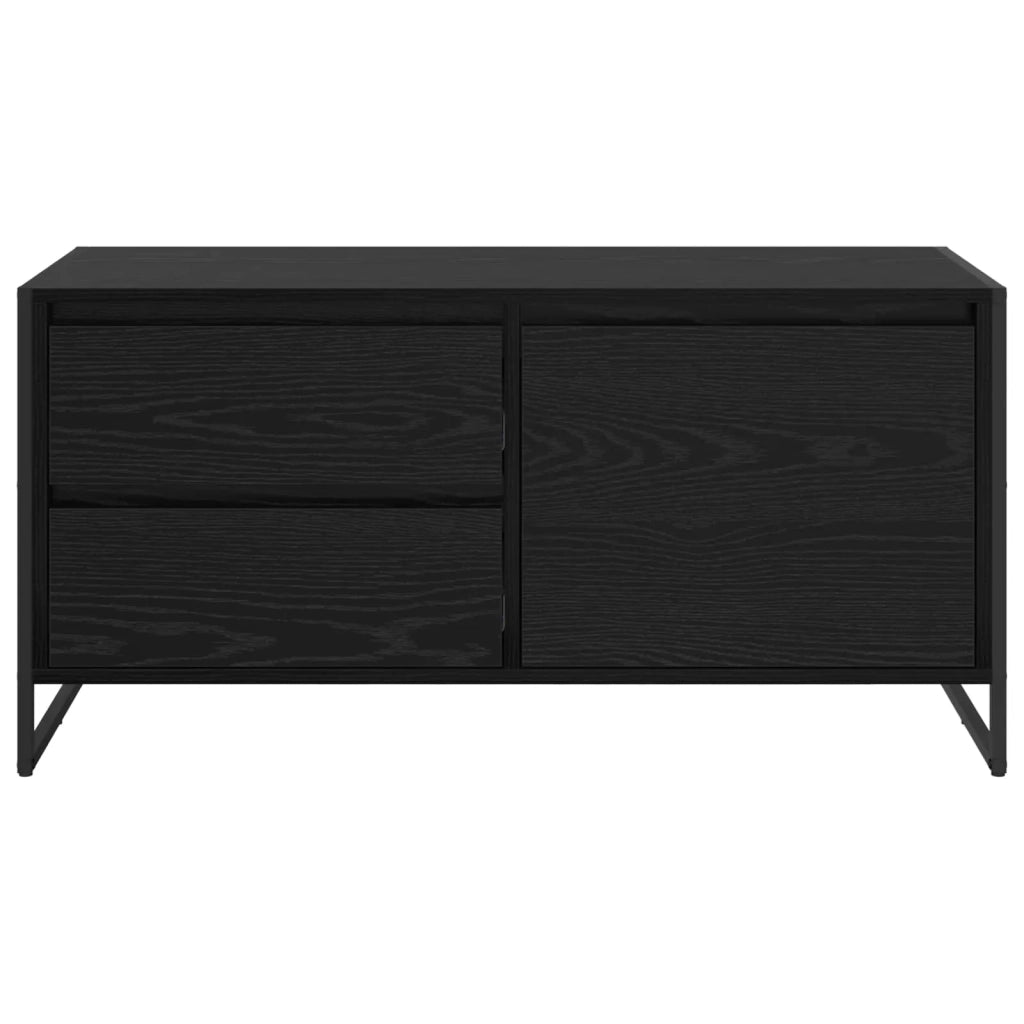 Mobile TV Rovere Nero 100 x 36 x 49.5 cm Legno multistrato