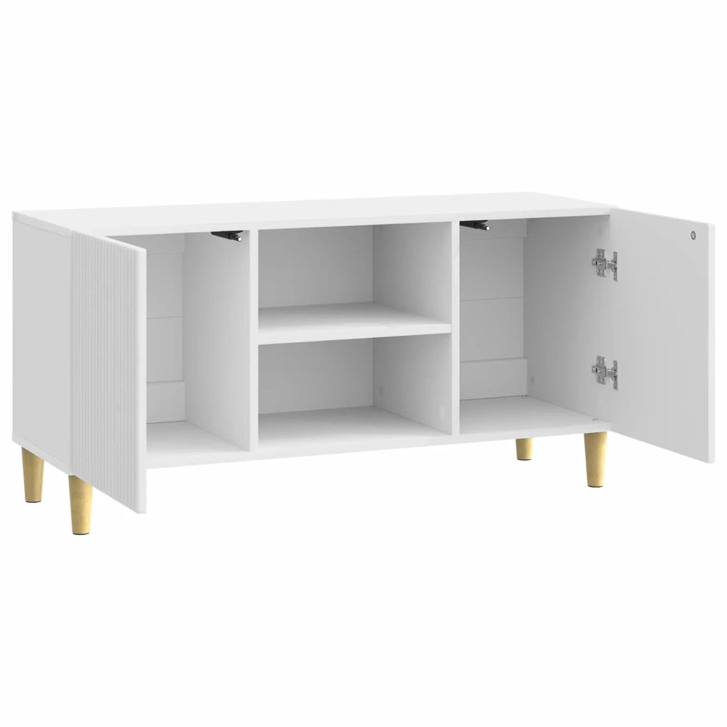 Mobile TV Bianco Lucido 102 x 34,5 x 50 cm Legno ingegnerizzato 894699