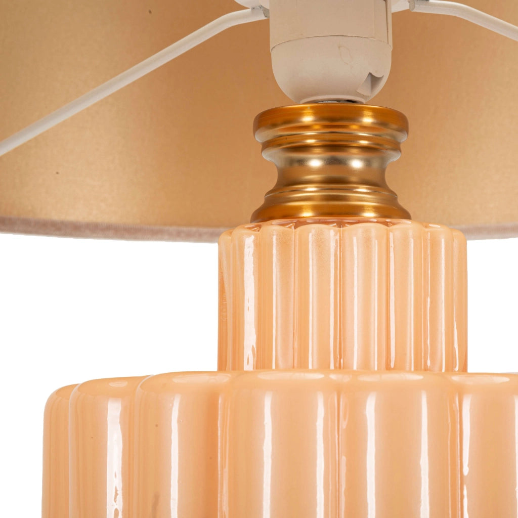Dabaparo, Lampada da Tavolo Necessaria 1 Lampadina, Rosa Perlato
