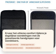 Manubri Antislip - Rotella con Cuscino - Accessorio per Mobilità - Neoprene - Comodo - 2 Pezzi - Maniglie Antiscivolo
