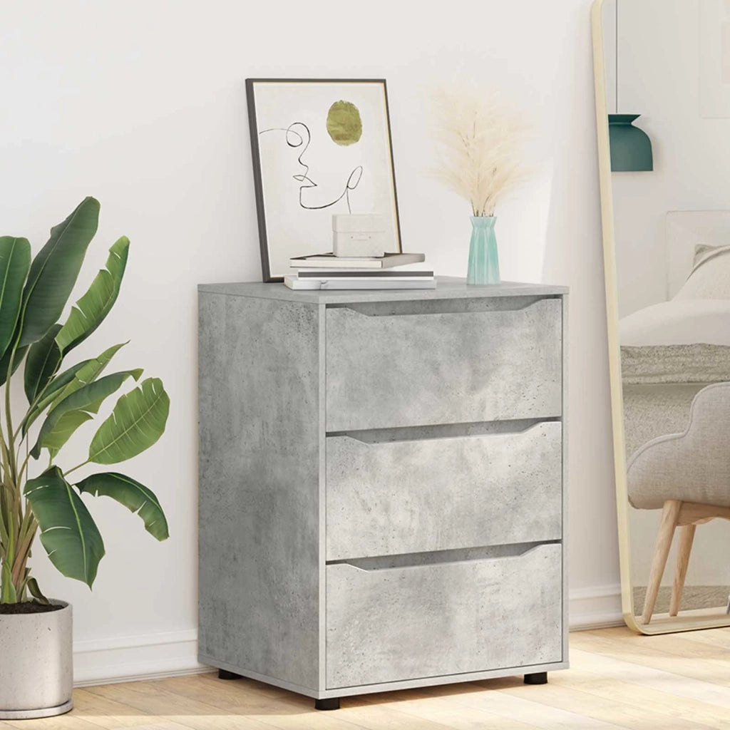 Armadio Grigio cemento 60 x 48 x 81 cm Legno multistrato 888860