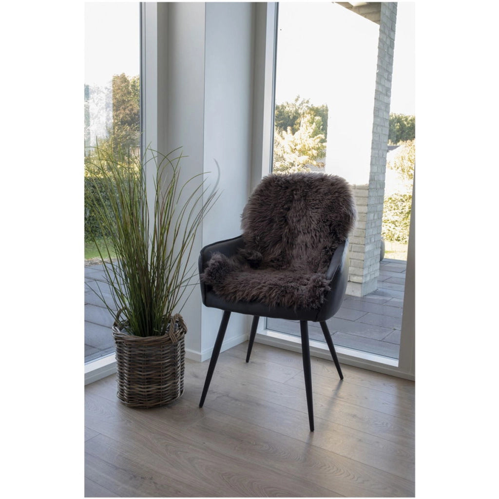 Tappeto Asimmetrico Lambskin 2, Marrone, Vera Pelle di Agnello, 85x50x5 cm