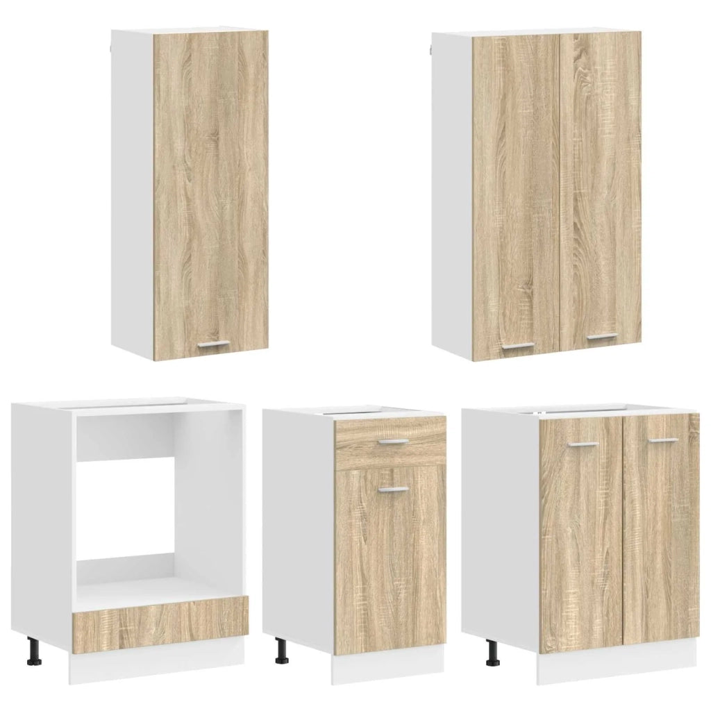 Unità Cucina LYON 5 pcs Rovere Sonoma Legno ingegnerizzato 3438229