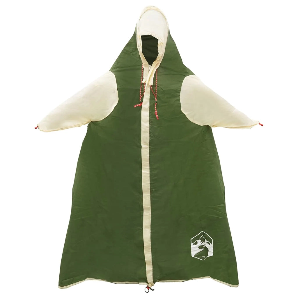 Poncho da pioggia 2-in-1 con cappuccio Verde 262 x 126 x 130 cm