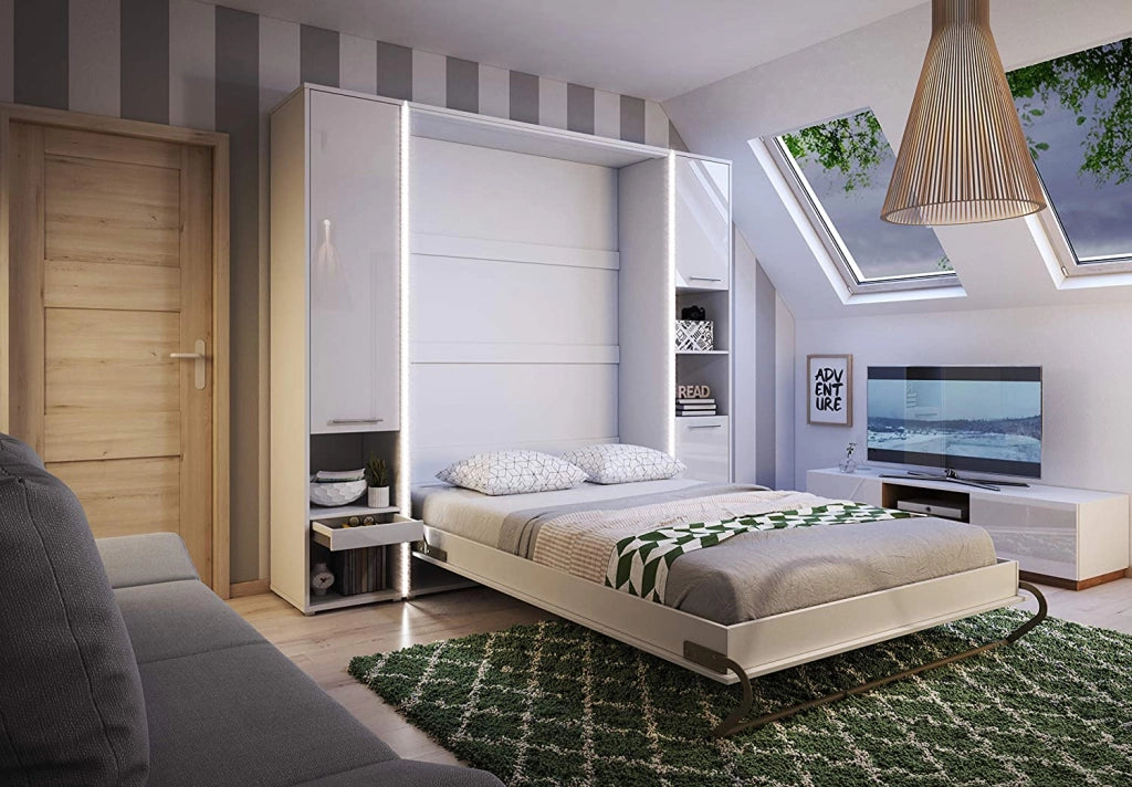 LETTO 02 120x200 VERTICALE BIANCO OPACO