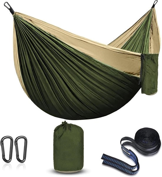 Paracadute da Campeggio Portatile per Escursioni all'Aperto Viaggi e Campeggio - Khaki/Verde Militare