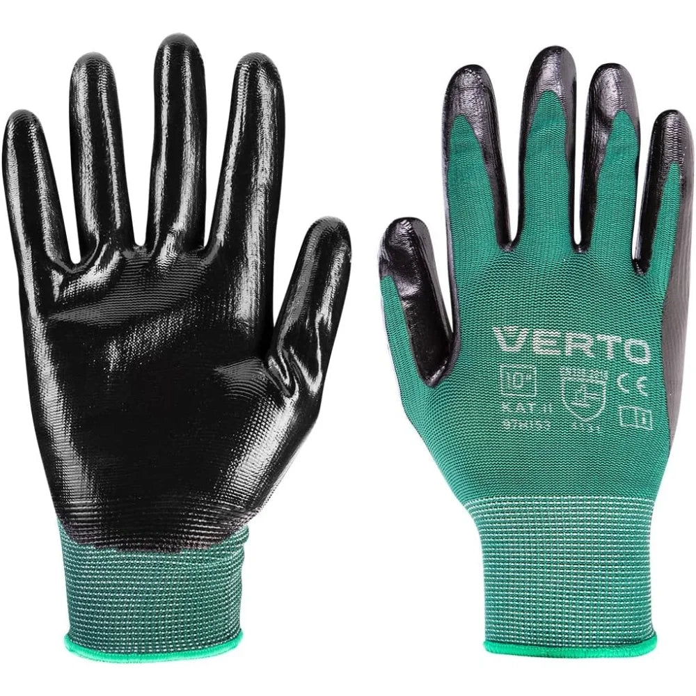 Topex 97h153 guanti da giardino, o, rivestito in nitrile, tagl ds