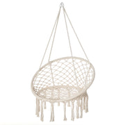 Poltrona a dondolo sospesa ¨C zephmum ¨C beige in cotone e poliestere ?80x42H
