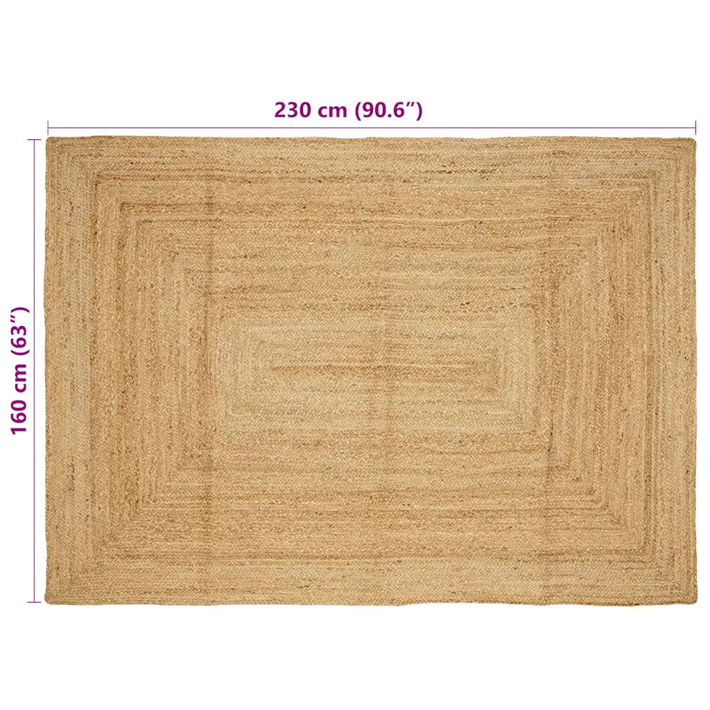 Tappeto del soggiorno | Tappeto Artigianale in Juta Naturale 160x230 cm