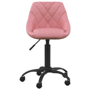 Sedia da Pranzo Rosa in Velluto