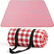 Pavillon impermeabile da picnic grande - Ideale per campeggio - Maniglia portatile - Adatto per 2-4 persone - Rosso - 200 x 200 cm