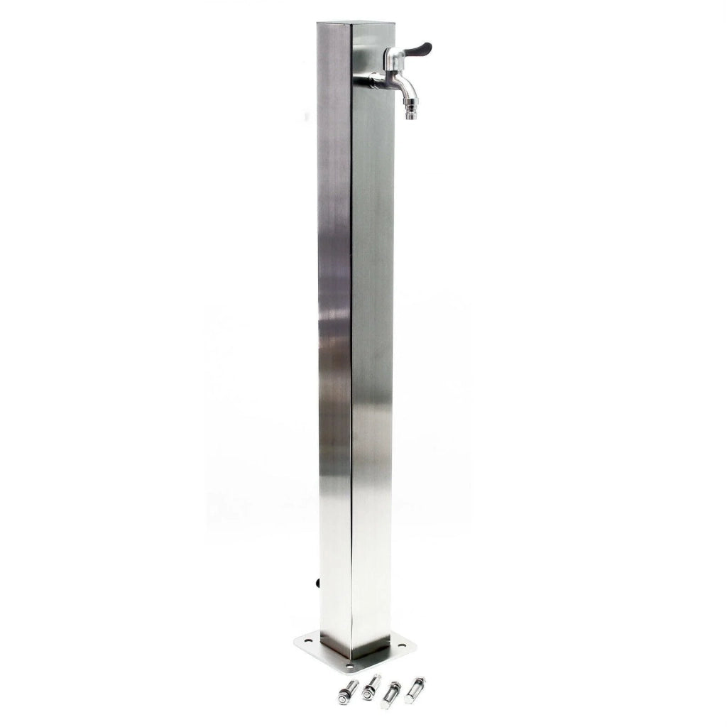 Colonna d'acqua da 95 cm punto acqua quadrato in acciaio fine distributore d'acqua da giardino pozzo 16_0002382