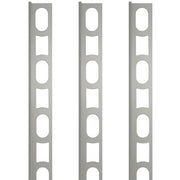 Profili in alluminio verniciato colore grigio medio 112 a l per finitura parete proangle *** pezzi 3 pz, confezione 1