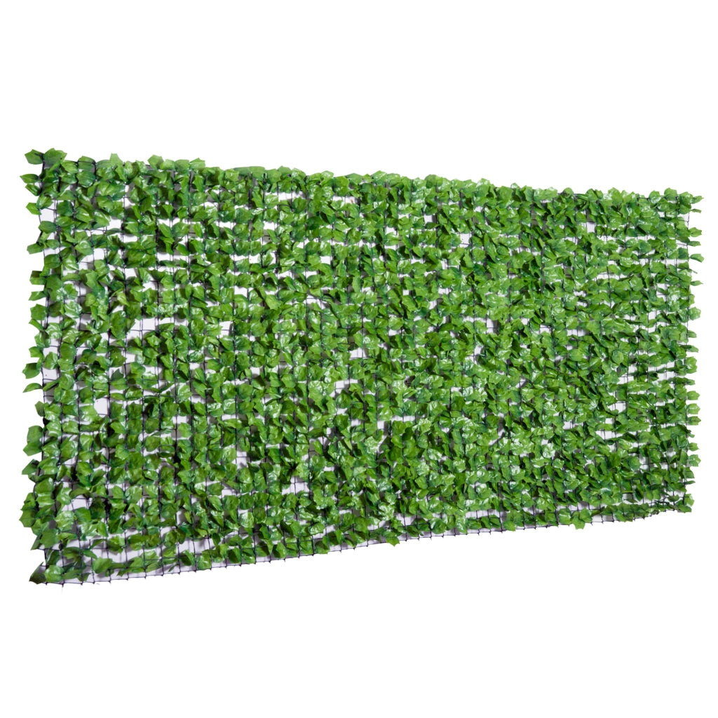 Recinzione Decorativa con Foglie Artificiali ¨C Zephmum ¨C Verde 300x150 cm