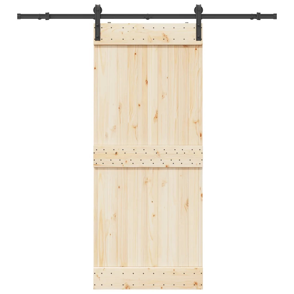 Kit di Binari per Porte Scorrevoli 200 cm Acciaio Nero CFW9403372