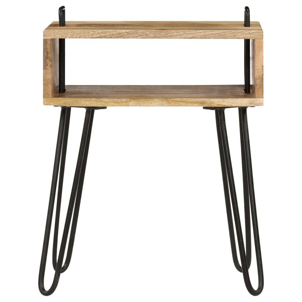 Comodino cassettiera mobile per camera da letto legno massello di mango 40 x 34 x 47 cm 1402085
